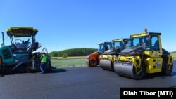 Útépítés Nagykerekiben 2020-ban.