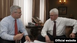 Guverner Centralne banke Crne Gore Ljubiša Krgović i srpski guverner u ostavci Radovan Jelašić, arhivska fotografija