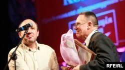 Переможець номінації «Кіносценарій» – режисер-документаліст із Ніжина Віктор Абузяров. 4 червня 2009 р. 