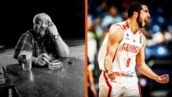 რეჟისორი რობერტ სტურუა და კალათბურთელი გიორგი ცინცაძე - ფოტოკოლაჟი