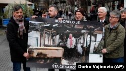 Protest predstavnika medija protiv napada na novinare, Beograd, 12. decembar 2019.