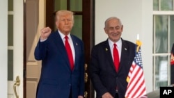 Donald Trump și Beniamin Netanyahu.
