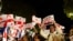 Georgia -- One year anniversary from 2024 parliamentary elections. Protest rally in Tbilisi. Protests