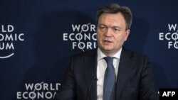 Premierul Dorin Recean, la Forumul Economic de la Davos, Elveția, 22 ianuarie 2025.