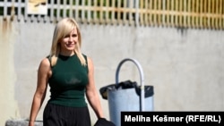 Novinarka Nataša Miljanović Zubac puštena na slobodu nakon saslušanja, Sarajevo, 8. avgust 2025.