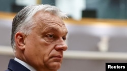 Orbán Viktor a 2025. június 26-i uniós csúcson Brüsszelben