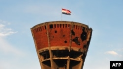 Vodotoranj, jedan od prepoznatljivih simbola Vukovara također je bio uništen