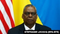 Ministar odbrane SAD Lloyd Austin, Brisel, 12.oktobar 2022. Foto: Stephanie Lecocq (EPA-EFE)