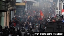 Sukob demonstranata i policije u Kvitu