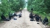 Migranți care au trecut ilegal granița Lituaniei cu Belarusul capturați de grănicerii lituanieni, 1 iunie 2021 
