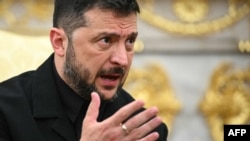 უკრაინის პრეზიდენტი ვოლოდიმირ ზელენსკი. ვაშინგტონი, 18 აგვისტო, 2025.