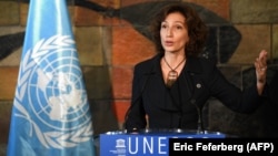 Drejtorja e përgjithshme e UNESCO-s, Audrey Azoulay.