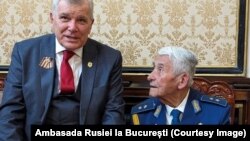 Generalul maior în retragere Radu Theodoru la sediul Ambasadei Rusiei în București în 2 noiembrie 2023