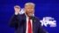 Donald Trump a legfontosabb amerikai konzervatív politikai konferencián 2021. február 28-án, Floridában
