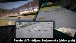 Загадената вода на Крива Река, во Крива Паланка на 14 март 2025