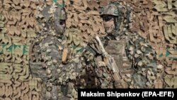Kamuflažna oprema ruskih vojnika na jednoj od vojnih vježbi, ilustrativna fotografija