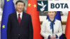 Udhëheqësi kinez, Xi Jinping, dhe presidentja e Komisionit Evropian, Ursula von der Leyen, gjatë një takimi në dhjetor të vitit 2023. 