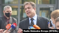 Čaušević ispred Suda BiH nakon prvostepene presude, 27. maj, 2021. 