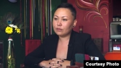 Активистка Алтын Капалова. 