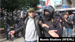 Москва, Пушкинская площадь, 3 августа 2019