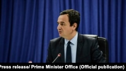 Kryeministri i Kosovës, Albin Kurti