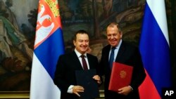 Ivica Dačić i Sergej Lavrov u Moskvi u aprilu 2019. godine 