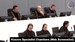 Pamje nga Dhomat e Specializuara gjatë dëshmisë së Rubinit.