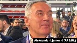Milo Đukanović, bivši višestruki premijer i predsjednik Crne Gore i aktuelni počasni predsjednik Demokratske partije socijalista, Podgorica, 16. februara 2025. 