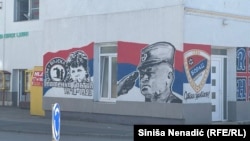 Mural Ratka Mladića na zgradi narodne kuhinje u Banjaluci, 18. august 2025. 