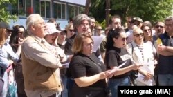 Протест на синдикатот на културните работници, Скопје 22 04 2025