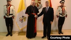 Претседателот Ѓорге Иванов го прими државниот секретар на Ватикан, кардинал Пјетро Паролин