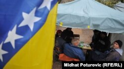 Protest roditelja iz Konjević Polja, novembar 2013.