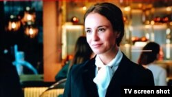 Радина Кърджилова в кадър от филма "Спекуланти" - български финансов трилър, чиято премиера предстои през пролетта на 2022 г.