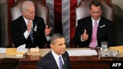 Predsednik Barak Obama govori u Kongresu, Vašington, 25. januar 2011.