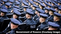 Fotografi e realizuar gjatë diplomimit të 462 kadetëve të gjeneratës së 61-të të Policisë së Kosovës në janar të vitit 2025.
