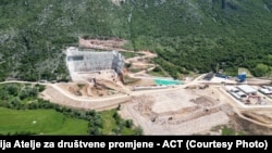 Gradilište Hidroelektrane Dabar, maj 2025. godine.
