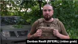 Военнослужащий 48-й ОАБр з позывным "Святой"