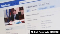 Profil Željka Komšića na Fejsbuku