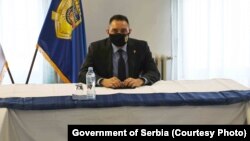 Aleksandar Vulin, ministar unutrašnjih poslova Srbije, u poseti policiji u Požarevcu 30. marta 2021.