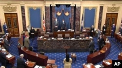 Седница на Сенатот за импичмент на поранешниот американски претседател Доналд Трамп, 13.02.2021