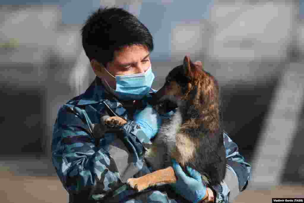 Тренинг на куче за откривање на КОВИД-19 кај луѓето