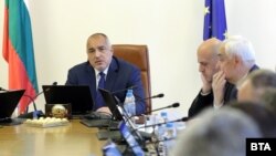 Премиерът Бойко Борисов по време на правителственото заседание.
