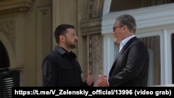 Украинскиот претседател Володомир Зеленски и британскиот премиер Кит Стармер во Ватикан, 26 април 2025 година