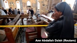 У коптському соборі Каїра після вибуху, 11 грудня 2016 року 