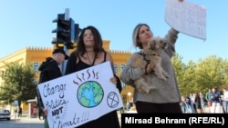 Mostar: Protest za globalnu političku borbu protiv klimatskih promjena (arhiva: 20. septembar 2019)