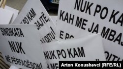 Pano të punëtorëve në Ditën Ndërkombëtare të Punëtorëve. Fotografi nga arkivi. 