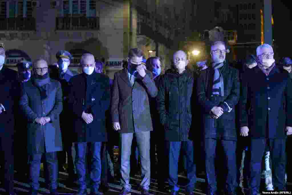 ...zamenik gradonačelnika Beograda Goran Vesić, gradonačelnik Zoran Radojičić, gradonačelnik Banjaluke Draško Stanivuković ...