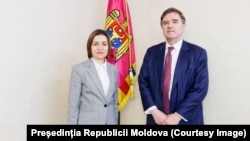 Maia Sandu s-a întâlnit cu secretarul de stat adjunct pentru afaceri europene și eurasiatice al Departamentului de Stat al SUA, James O’Brien, la Chișinău pe 13 ianuarie 2025.