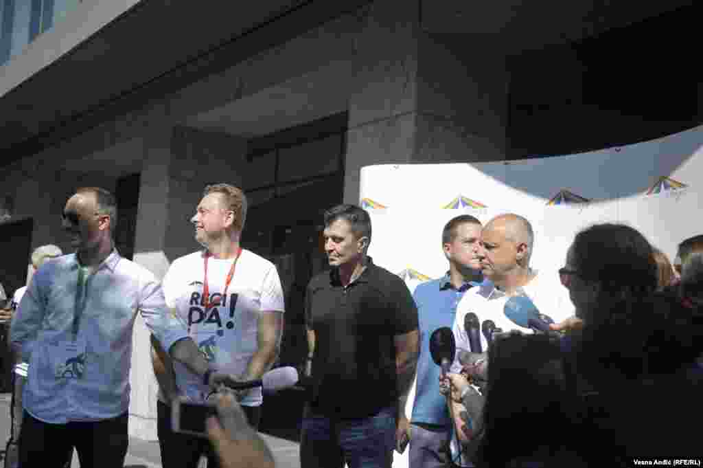 Gradonačelnik Beograda Zoran Radojičić i ministri Vlade Srbije Zoran Đorđević i Branko Ružić.