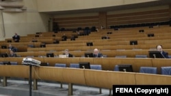  Sjednica Zastupničkog doma Parlamentarne skupštine BiH počela bez zastupnika iz entiteta Republika Srpska, 3. februara 2022. 